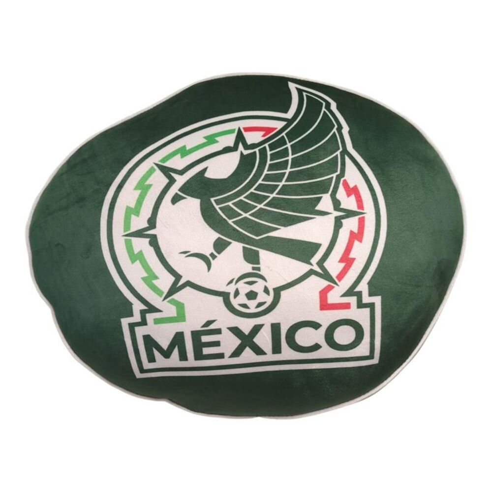 Logo Brands World Cup 2026 Ultra Soft & Stretchy Fleece Puff Pillow, Mexico